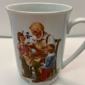 Norman Rockwell The Toymaker Mug Cup 1982
